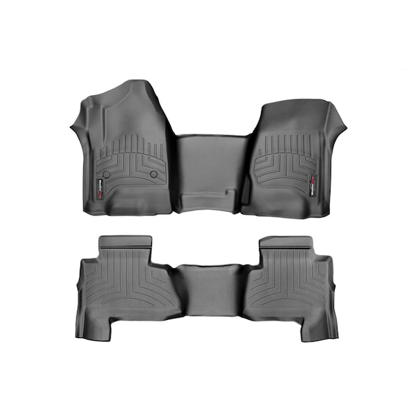 Front and Rear Floorliners - Over The Hump, 445431-446078